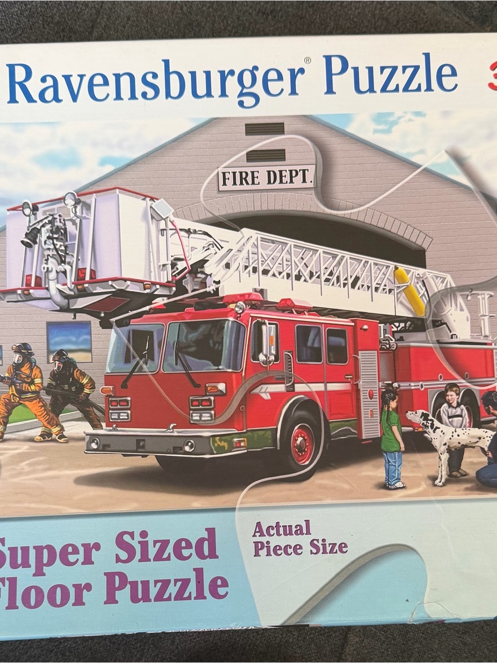Ravensburger Red Fire Engine Floor Puzzle with Ladder